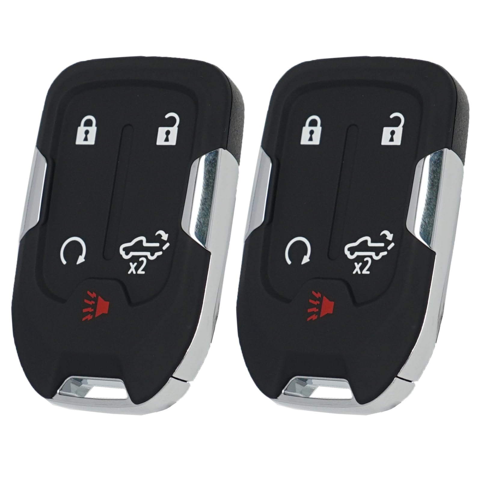 MechanMagic key fob next to credit card to show compact size and portability