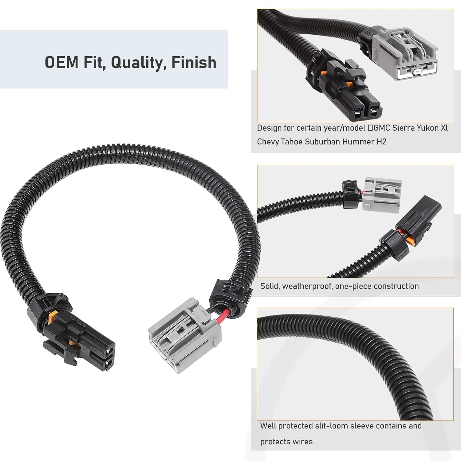 MECMO harness installed in vehicle footwell showing quick replacement benefit
