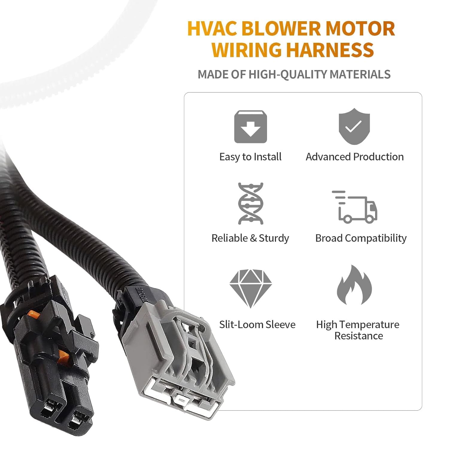 MECMO packaged harness label showing clear part ID for confident purchase benefit