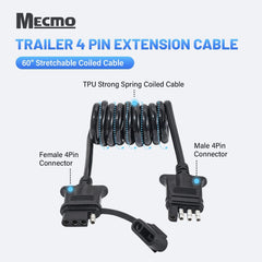 MECMO close-up of coiled cable texture showing durable PU jacket benefit