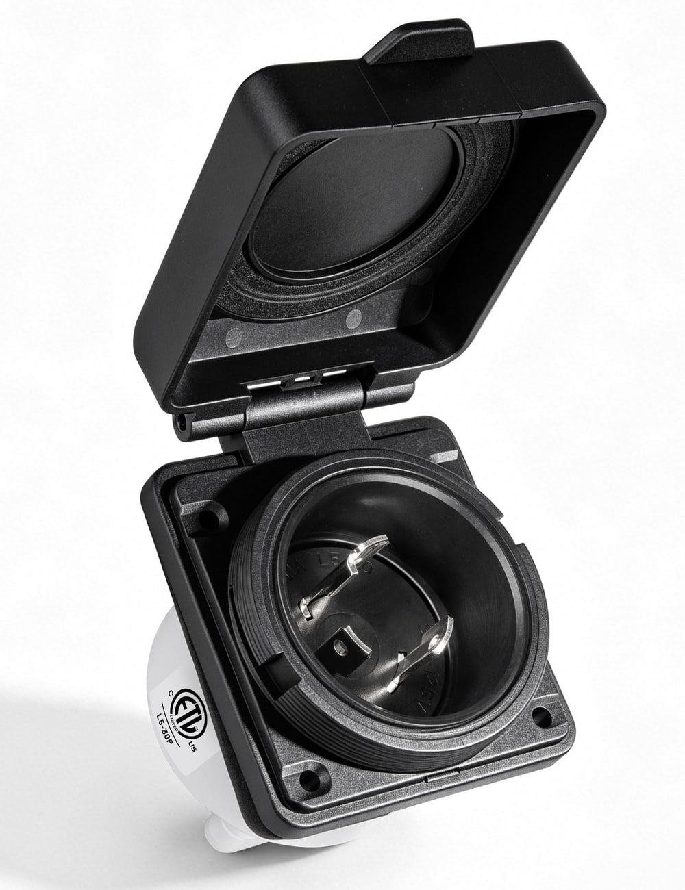 MECMO front flanged inlet installed flush showing neat exterior finish and secure mount