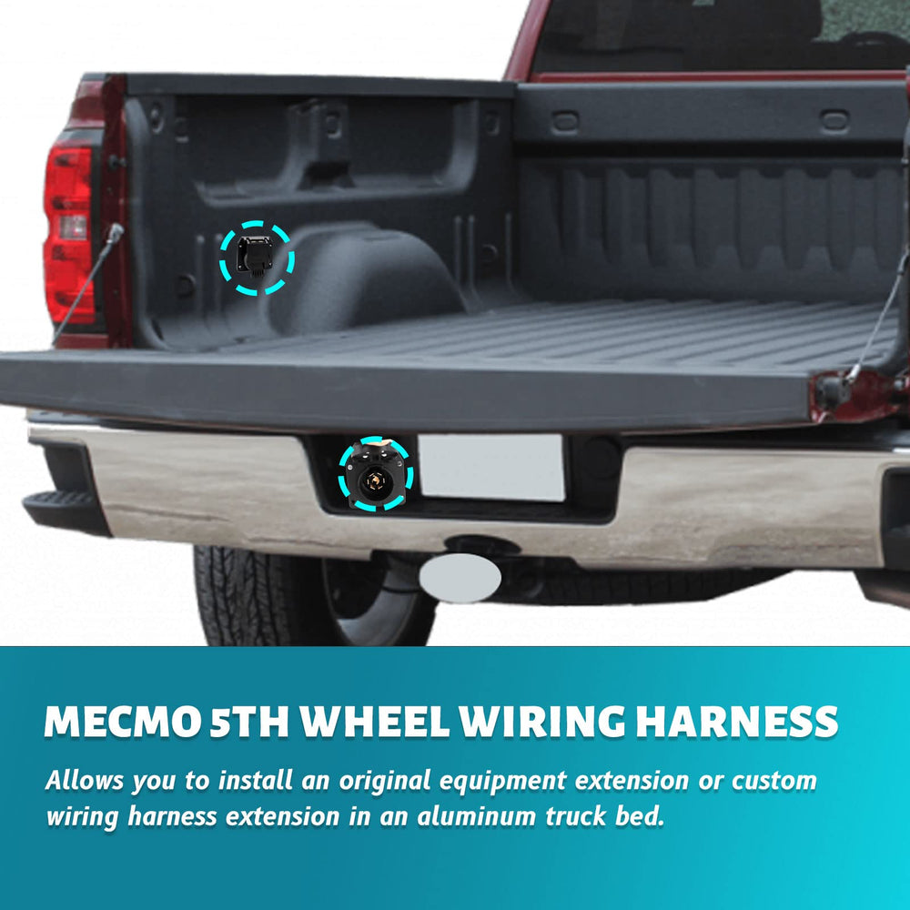 MECMO extension connected to a fifth-wheel trailer demonstrating quick hookup