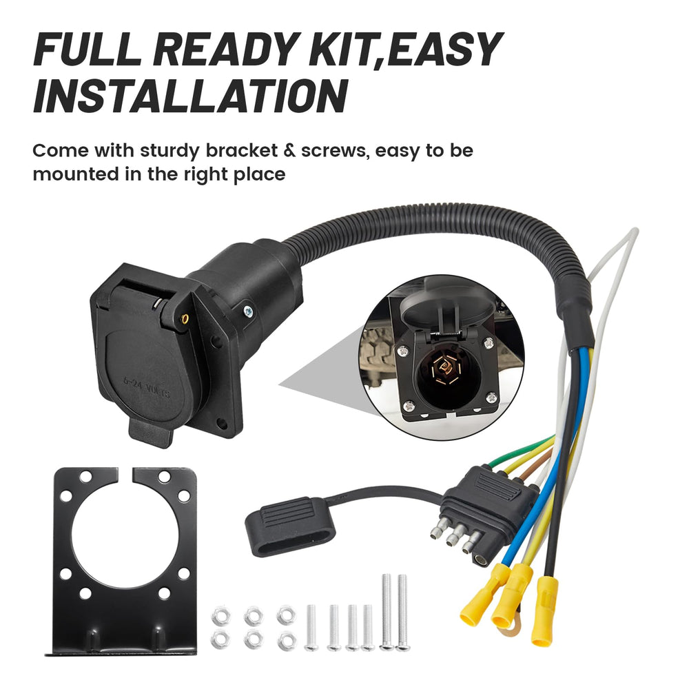 MECMO adapter connected between vehicle and trailer providing full functions