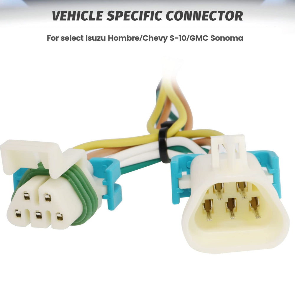 MECMO T-connector inline plug inserted into factory taillight harness for quick install