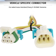 MECMO T-connector inline plug inserted into factory taillight harness for quick install