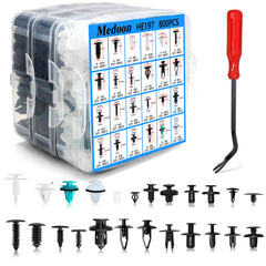 Medoon front view kit open showing organized clips and case for quick access and convenience