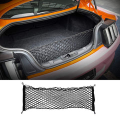 MEEAOTUMO front view of cargo net showing snug fit and trunk protection