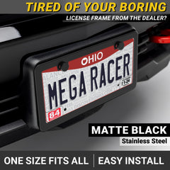 Mega Racer close-up of matte finish highlighting UV-resistant coating and durable look