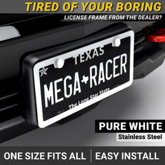 Mega Racer close-up of stainless steel edge showing durable, warp-resistant strength