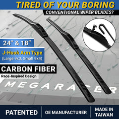 Mega Racer silicone wiping edge close-up, showing smooth streak-free benefit