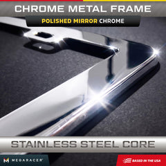 Mega Racer corner close-up shows mirror chrome finish detail benefit