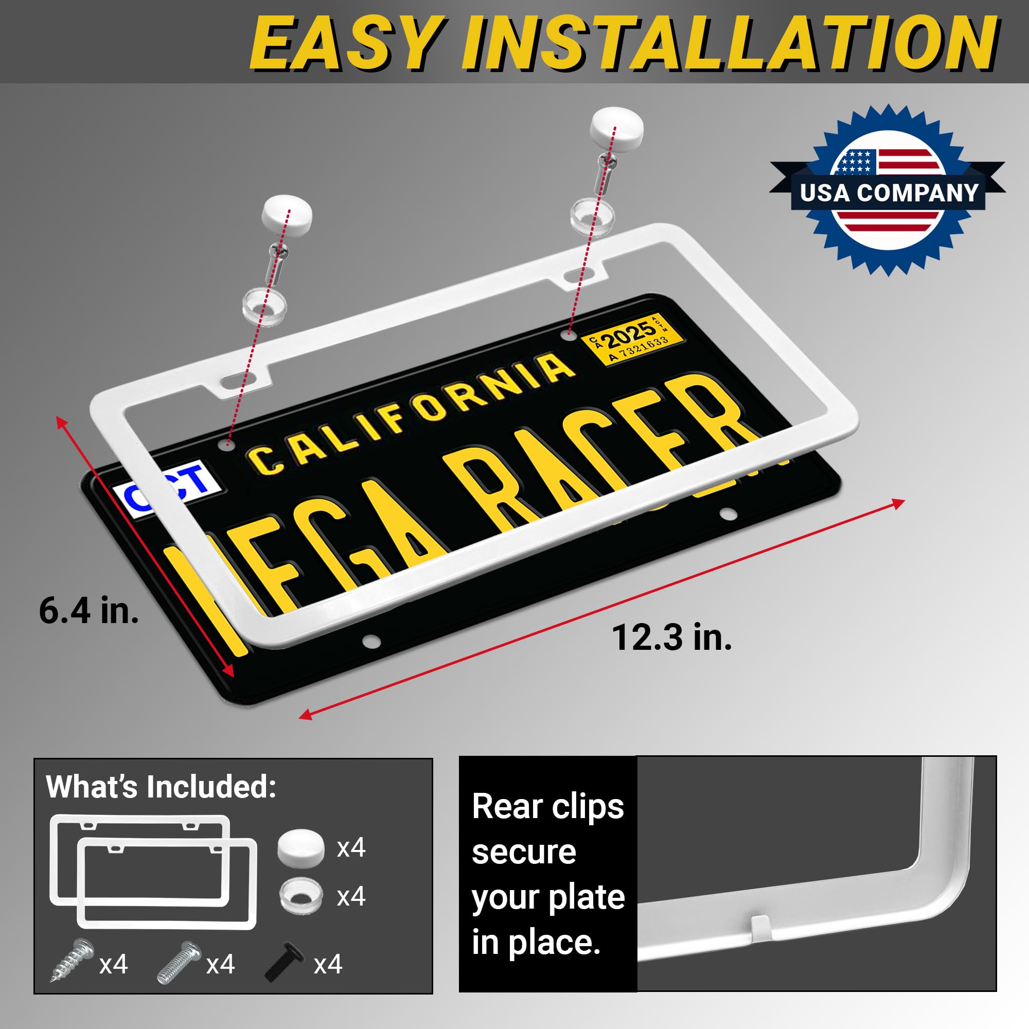 Mega Racer foam pad and security clip close-up preventing rattle and theft