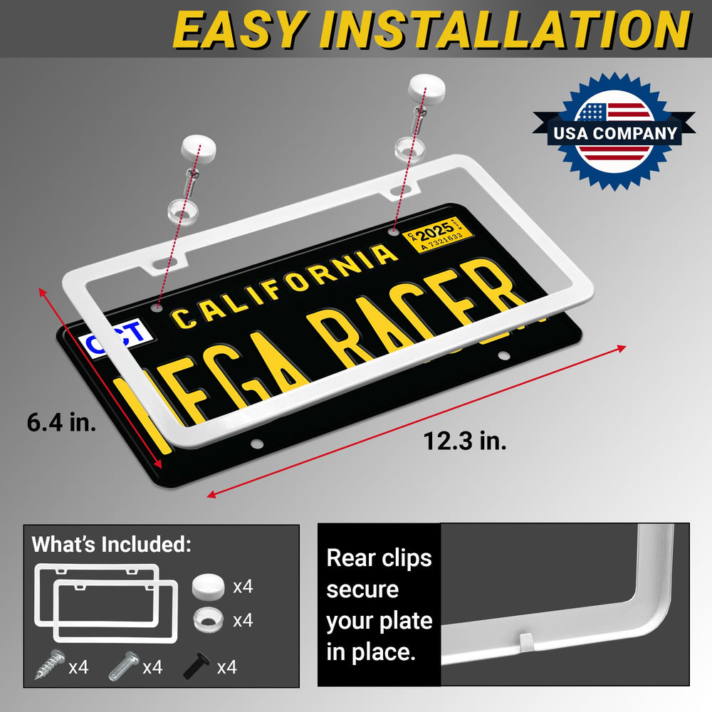 Mega Racer foam pad and security clip close-up preventing rattle and theft