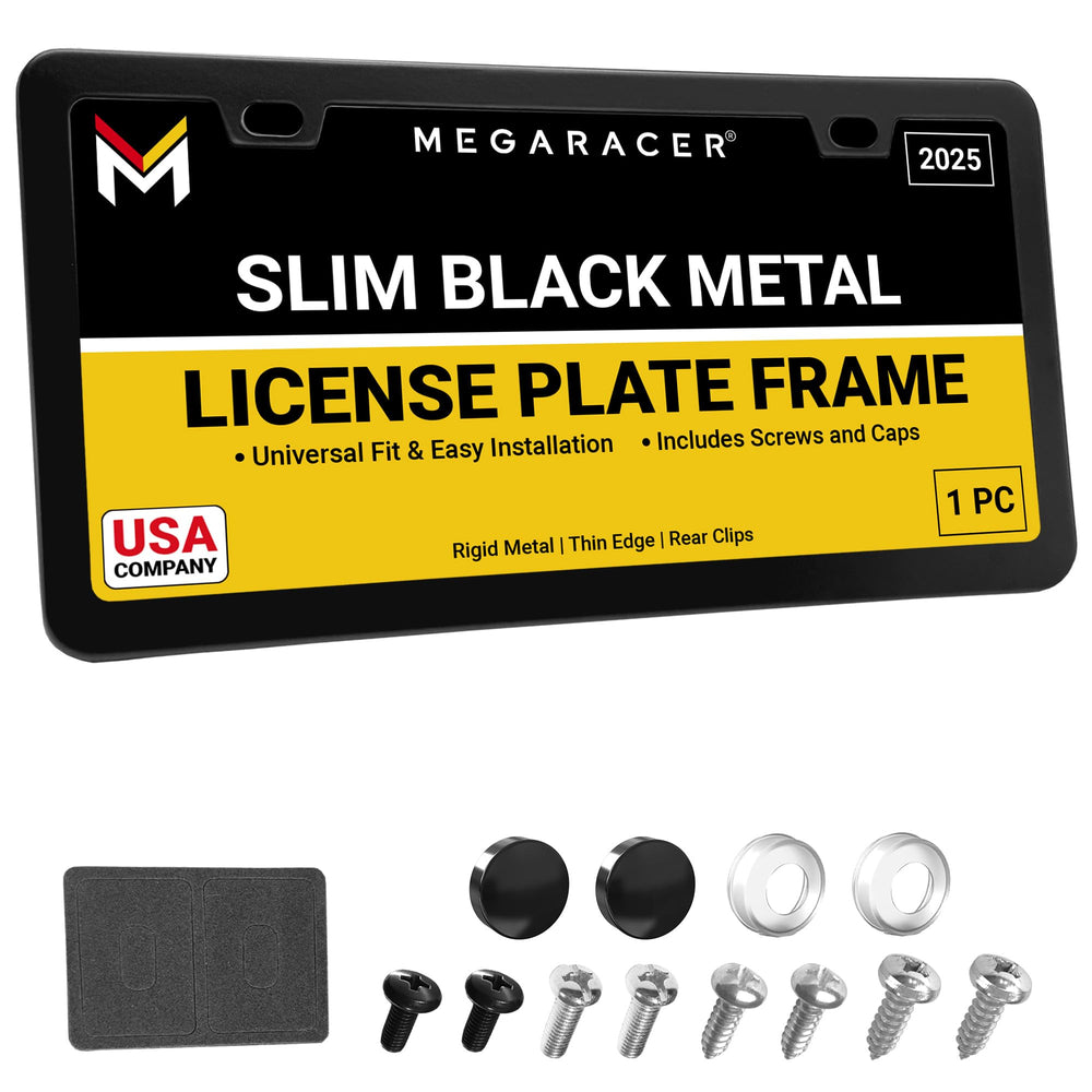 Mega Racer front view of slim matte-black frame showing minimalist styling and legal fit