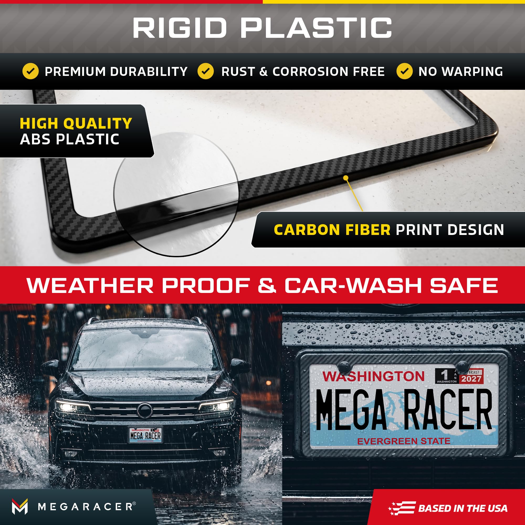 Mega Racer mounted on truck rear demonstrating secure, flush fit