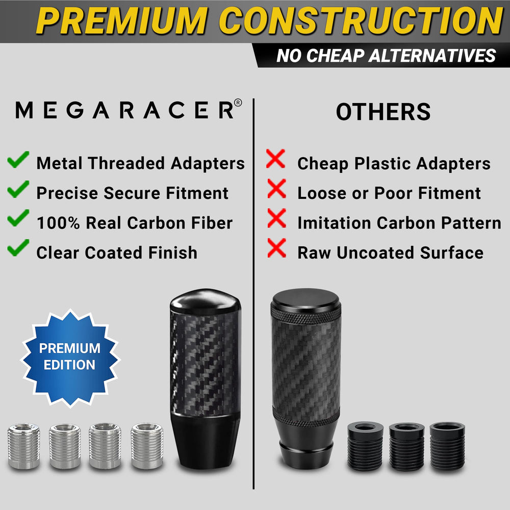 Mega Racer knob held in hand for scale showing compact size and ergonomic grip