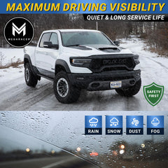 Mega Racer weighted 304ES stainless flexure detail providing even windshield contact