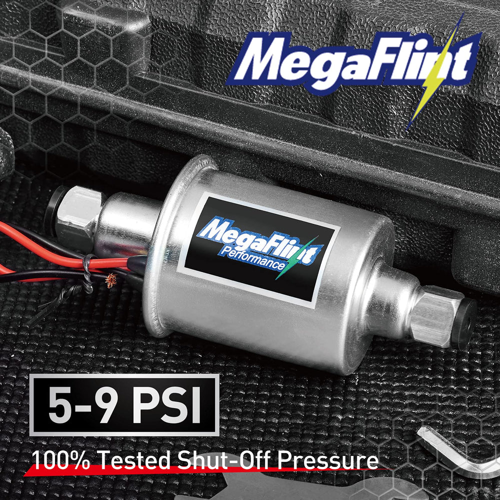 Megaflint close-up of 5/16" pre-filter protecting fuel system