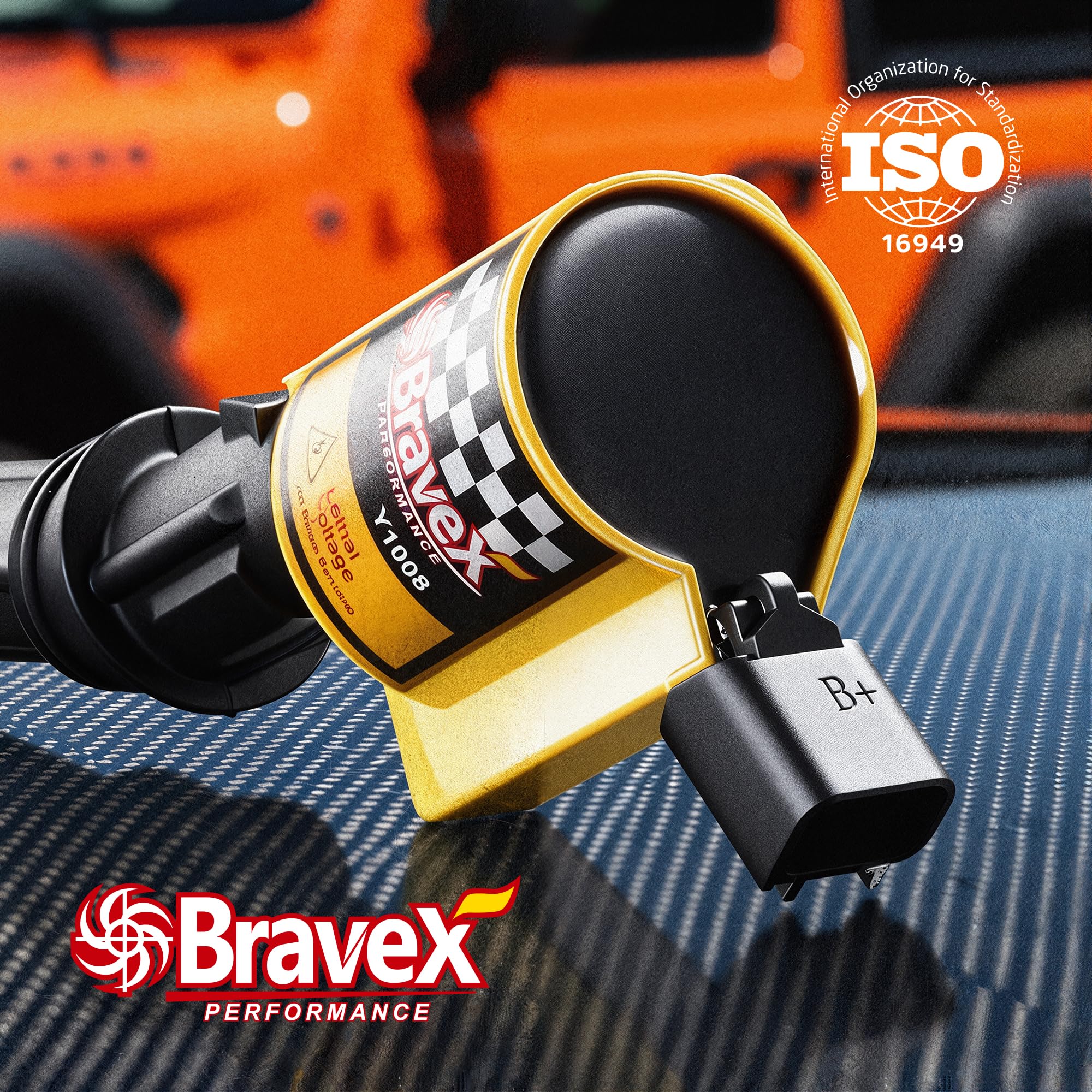 Megaflint coil label and rubber seal highlighting durable construction