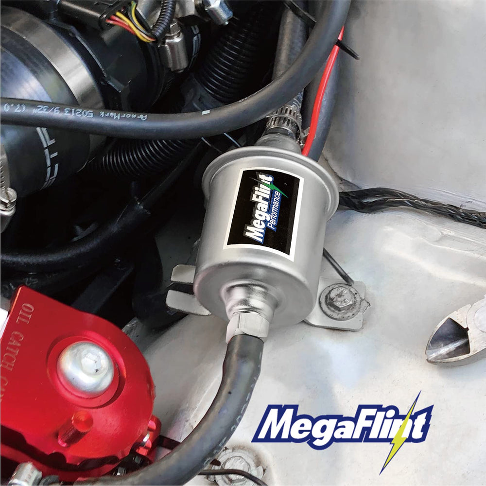 Megaflint in use on generator demonstrating steady low-pressure fuel flow