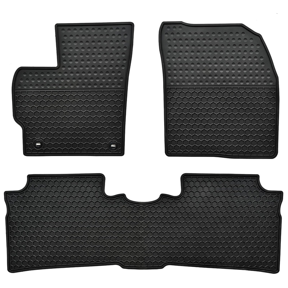 Megiteller front mats overview showing full coverage and protective lip benefit