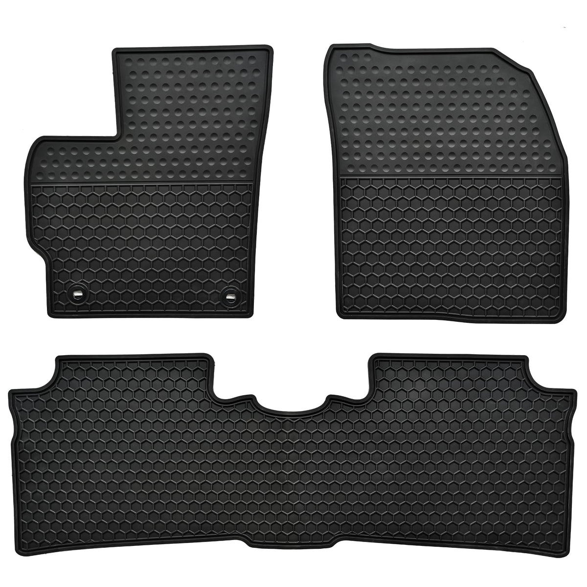 Megiteller front mats overview showing full coverage and protective lip benefit