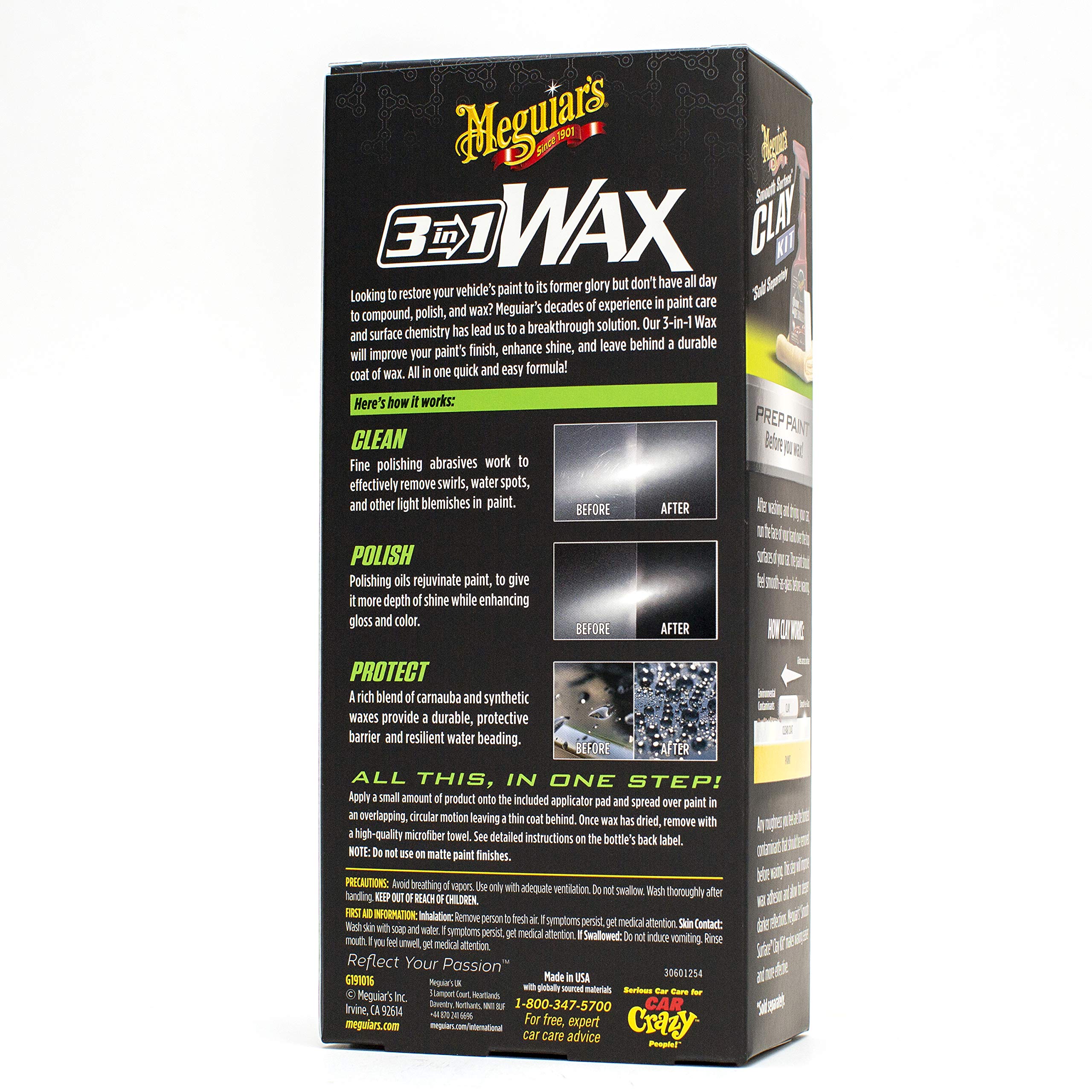 Meguiar's cream texture swatch demonstrating smooth spreadability benefit