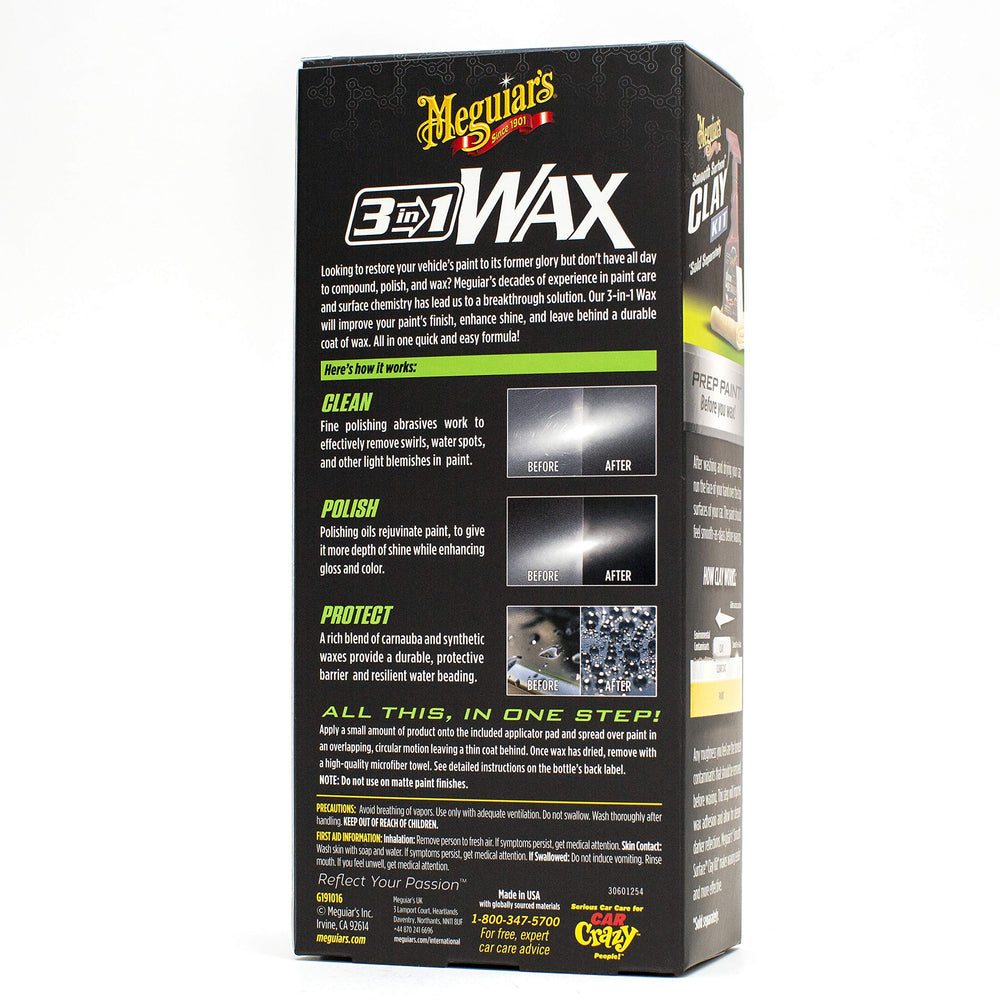 Meguiar's cream texture swatch demonstrating smooth spreadability benefit