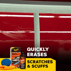 Meguiar's 4-inch scratch eraser pad close-up showing durable surface
