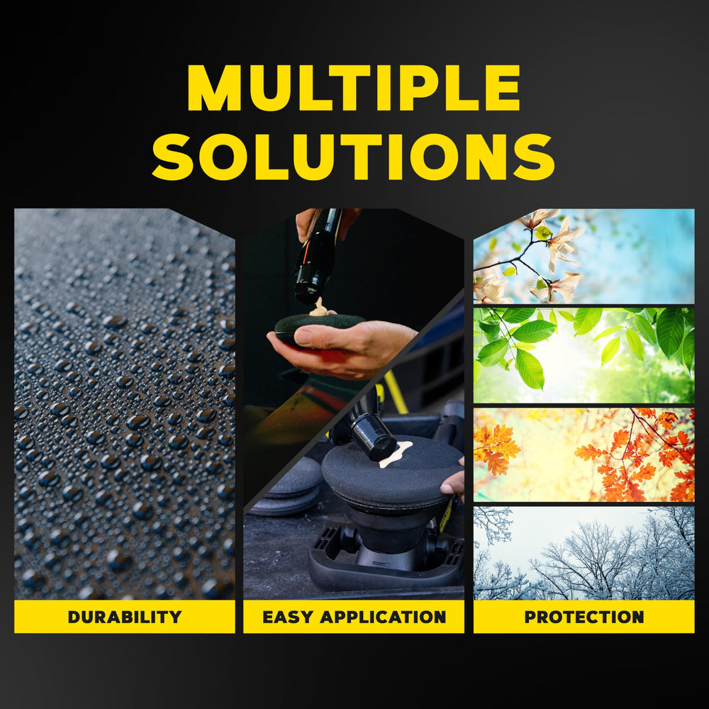 Meguiar's hand applying wax on hood demonstrating precise control and finish