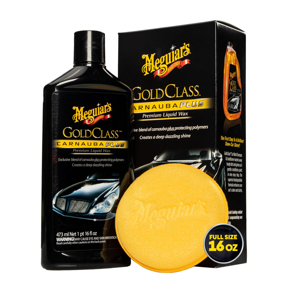 Meguiar's bottle with included foam applicator for easy, even application