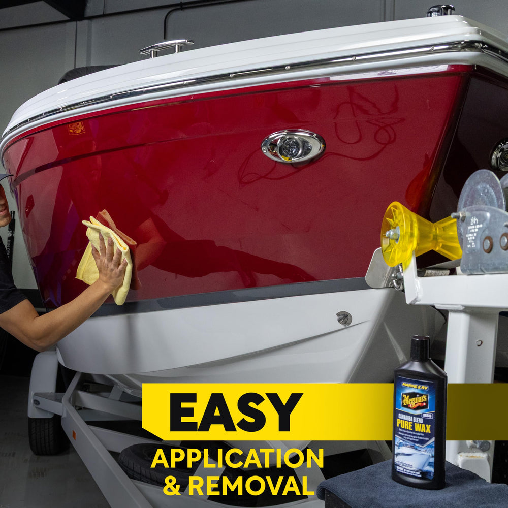 Meguiar's used with dual-action polisher for faster, even coverage