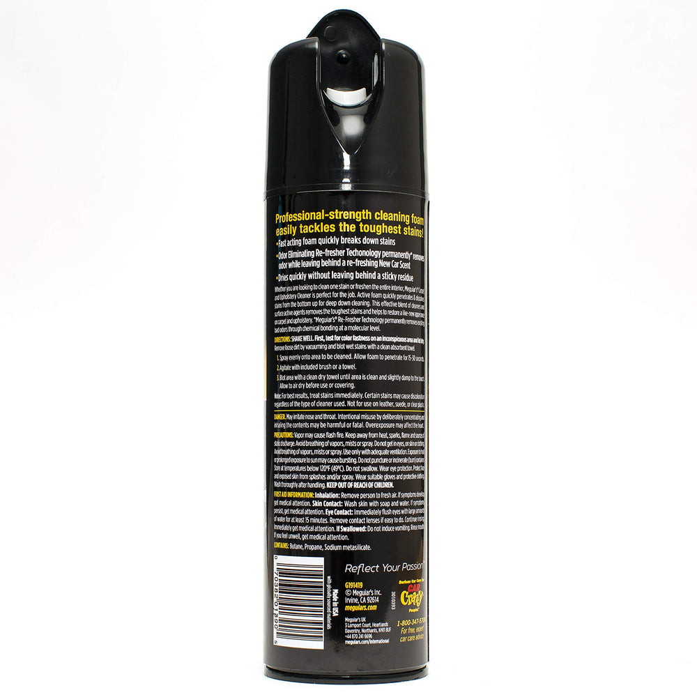Meguiar's closeup of thick cleaning foam texture, showing deep‑penetrating lift benefit