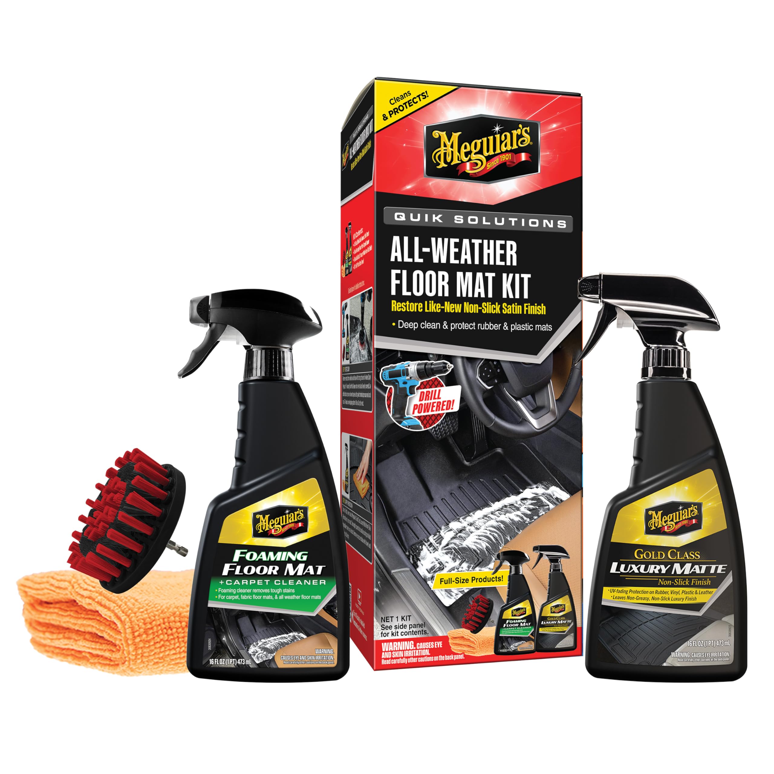 Meguiar's kit front packaging showing kit contents and benefits