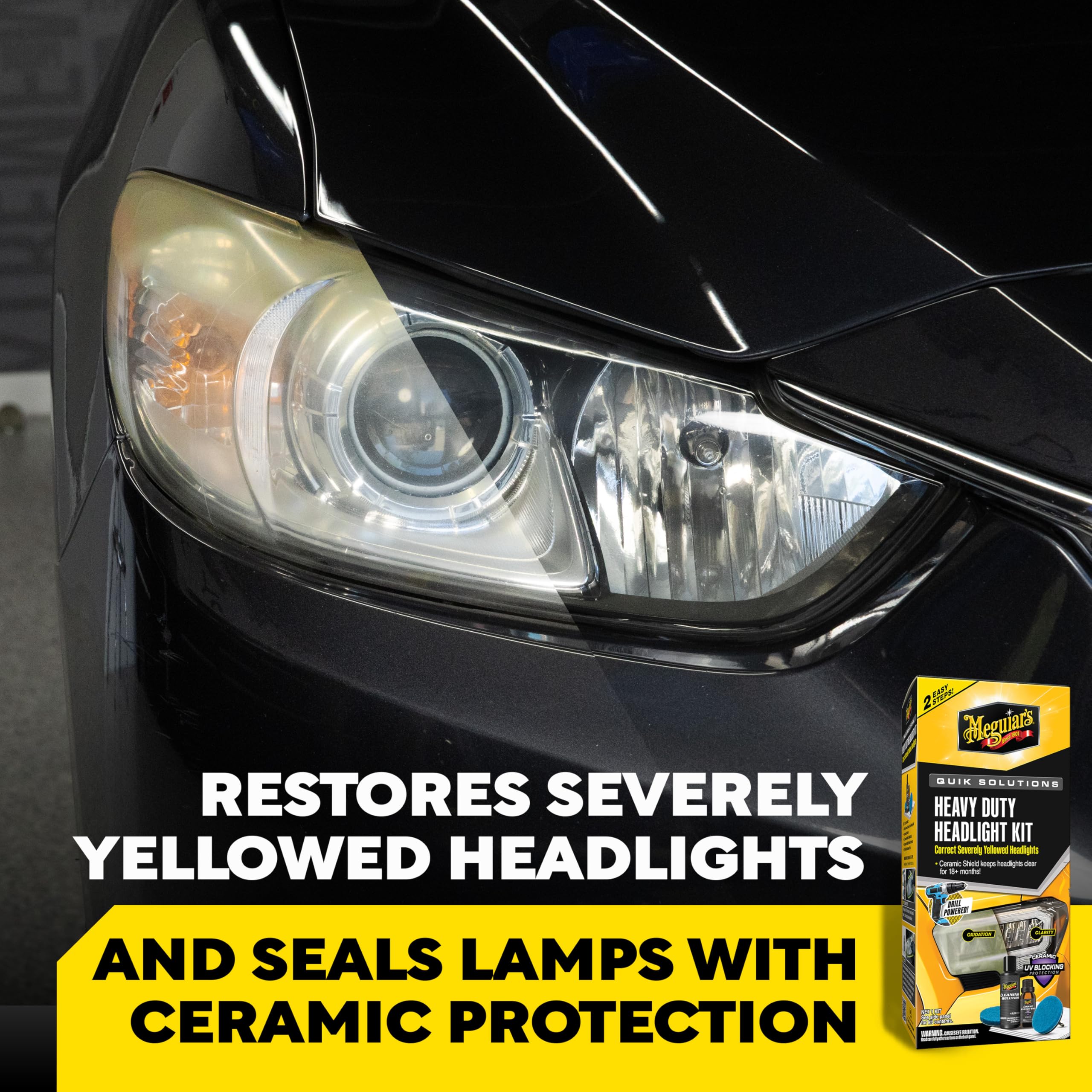 Meguiar's oxidation removal pad close-up demonstrating aggressive cutting power
