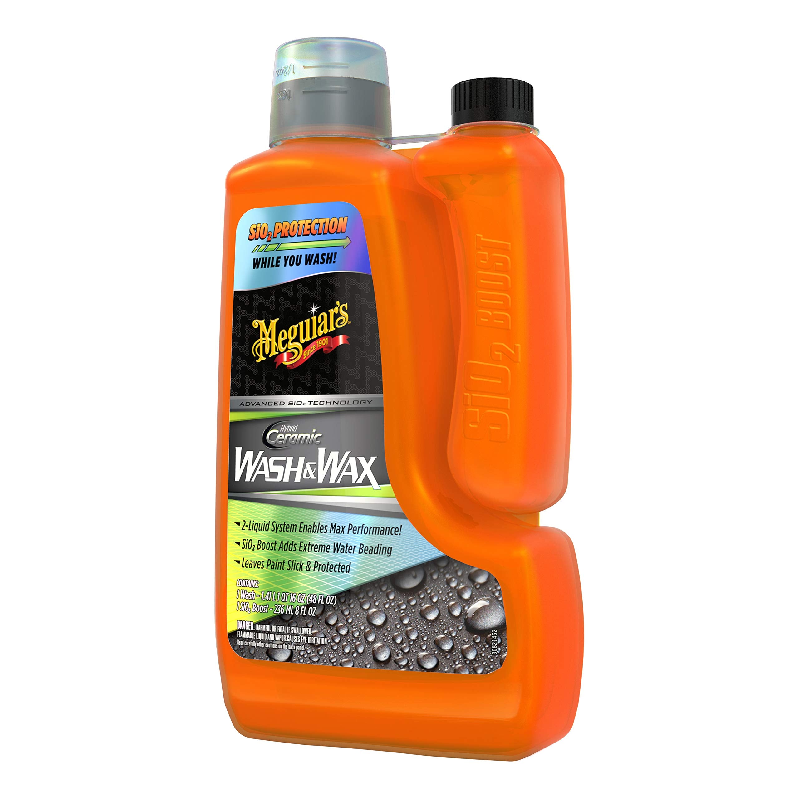 Meguiar's front packaging showing product benefits and size