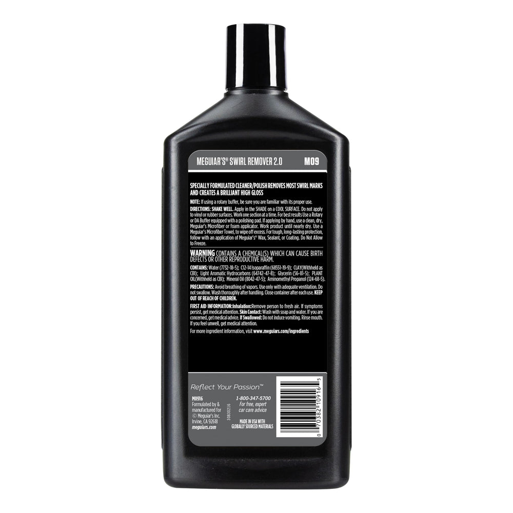 Meguiar's M09 polish texture close-up demonstrating smooth coverage