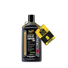 Meguiar's front label on 8oz M105 bottle showing product identity and benefits