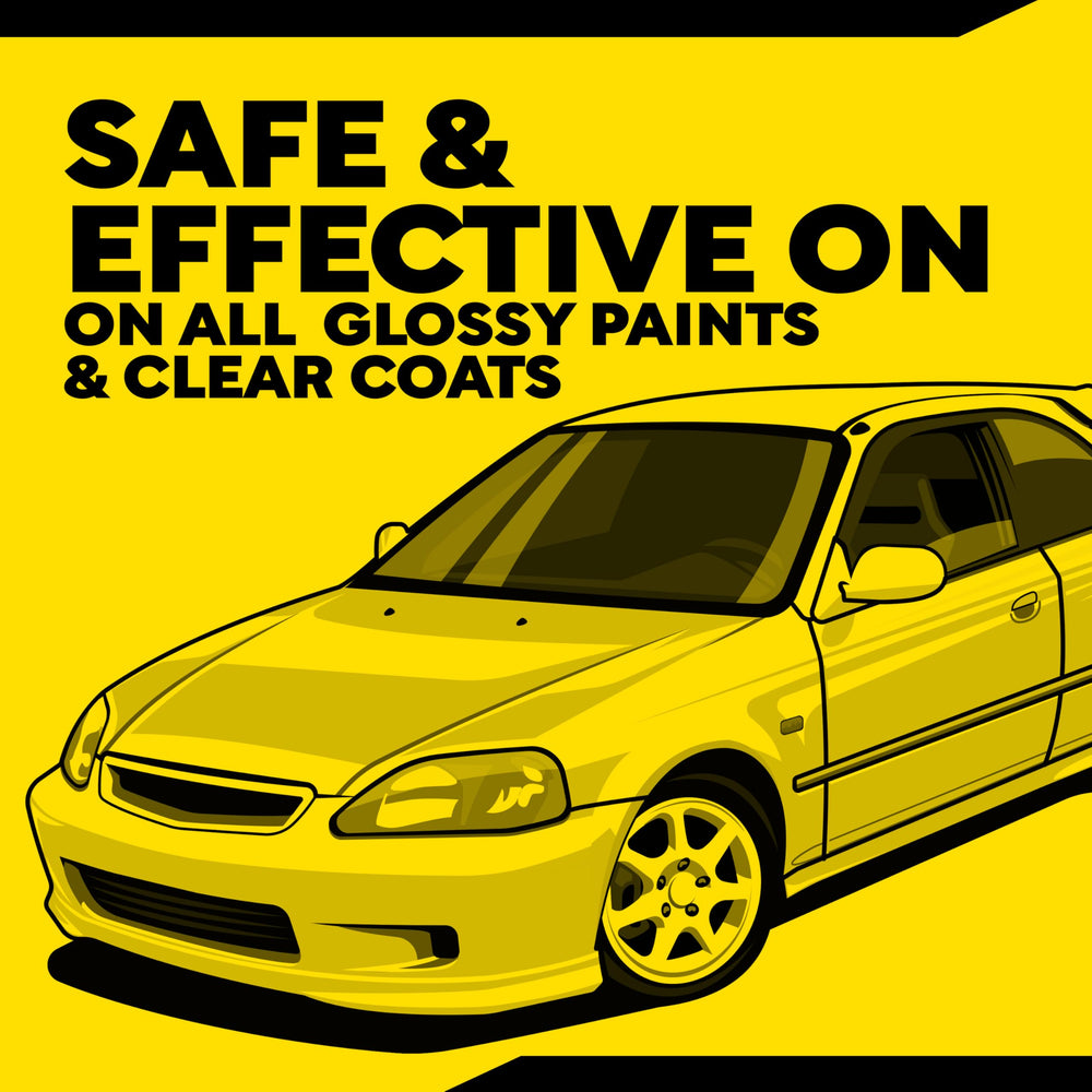 Meguiar's M105 small dollop on pad showing consistent coverage and efficient application