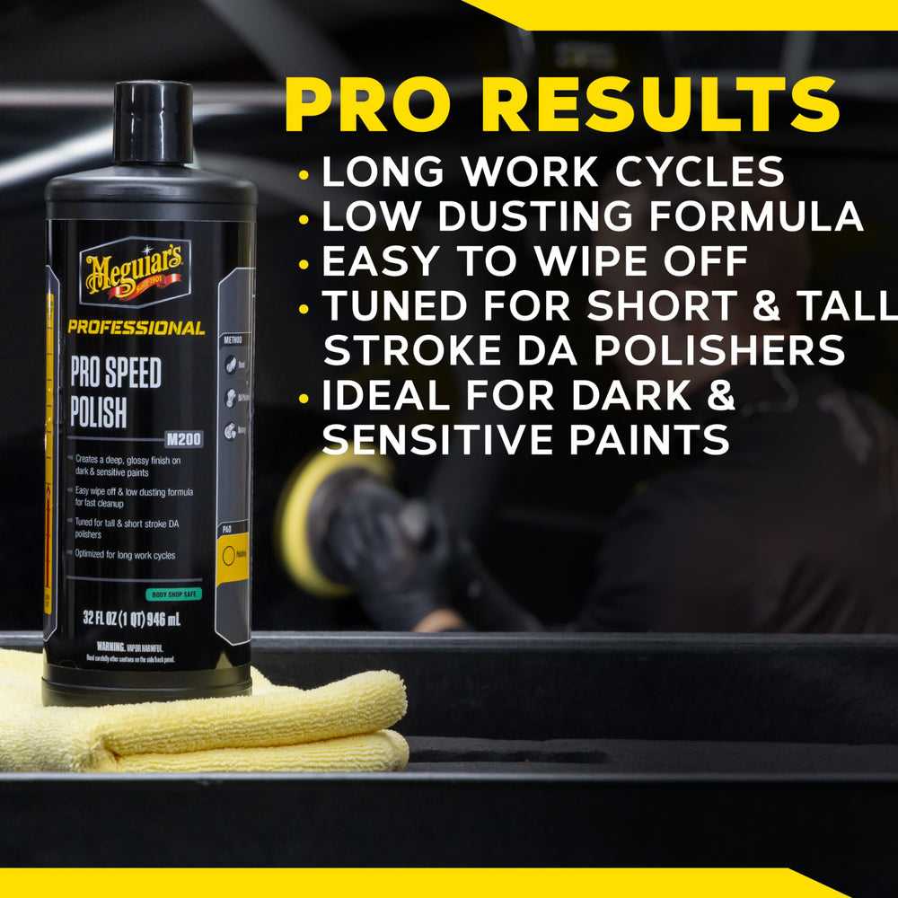 Meguiar's M200 used on a show car conveying deep shine and professional finish