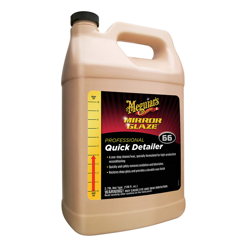 Meguiar's label close-up highlighting product details and professional reliability