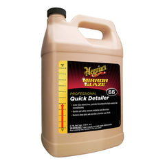 Meguiar's label close-up highlighting product details and professional reliability