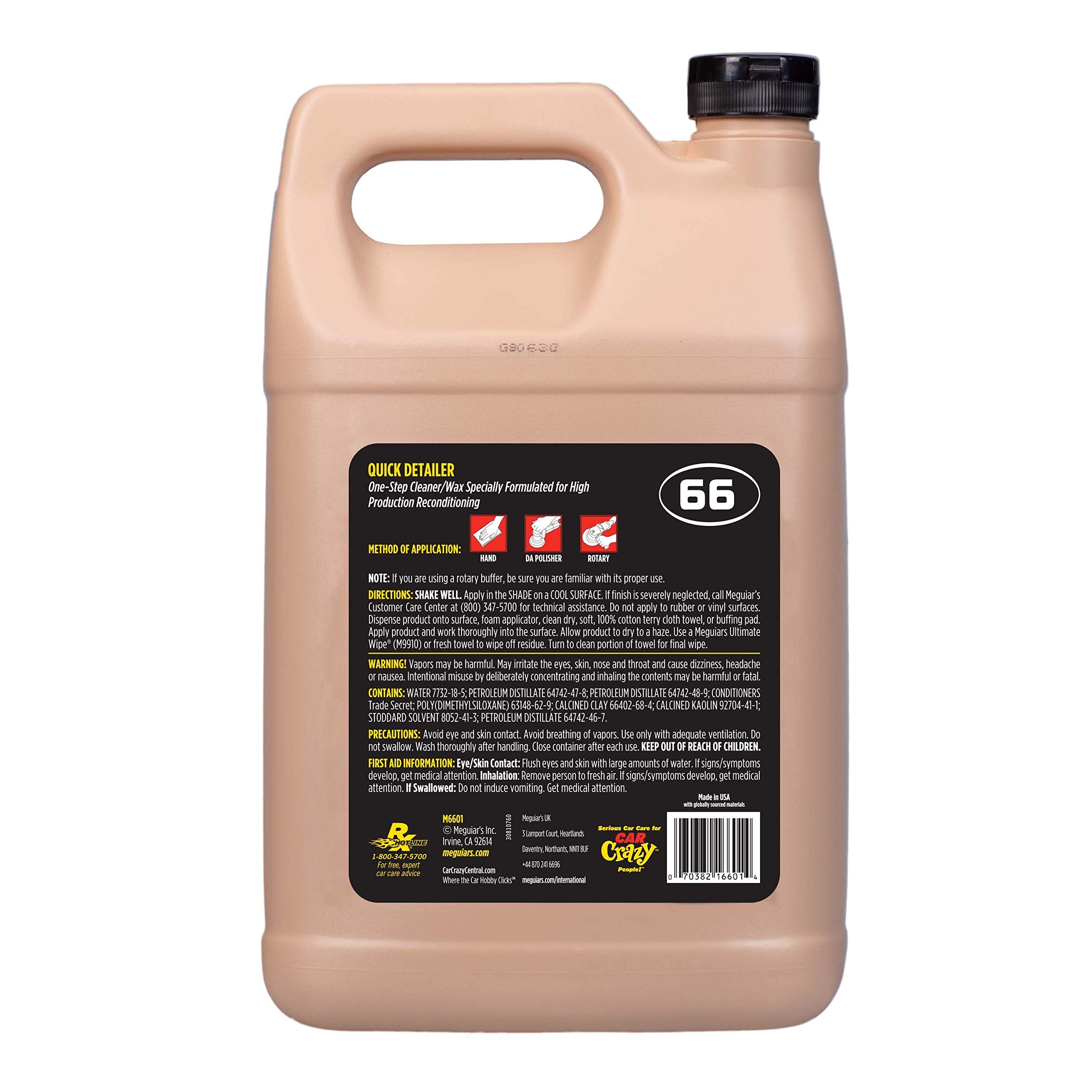 Meguiar's product texture poured onto microfiber illustrating easy spreading benefit