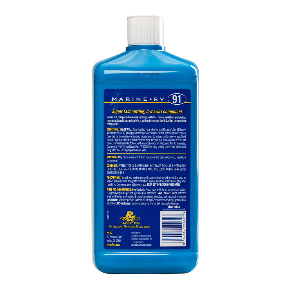 Meguiar's M91 applied with rotary buffer demonstrating fast, efficient correction