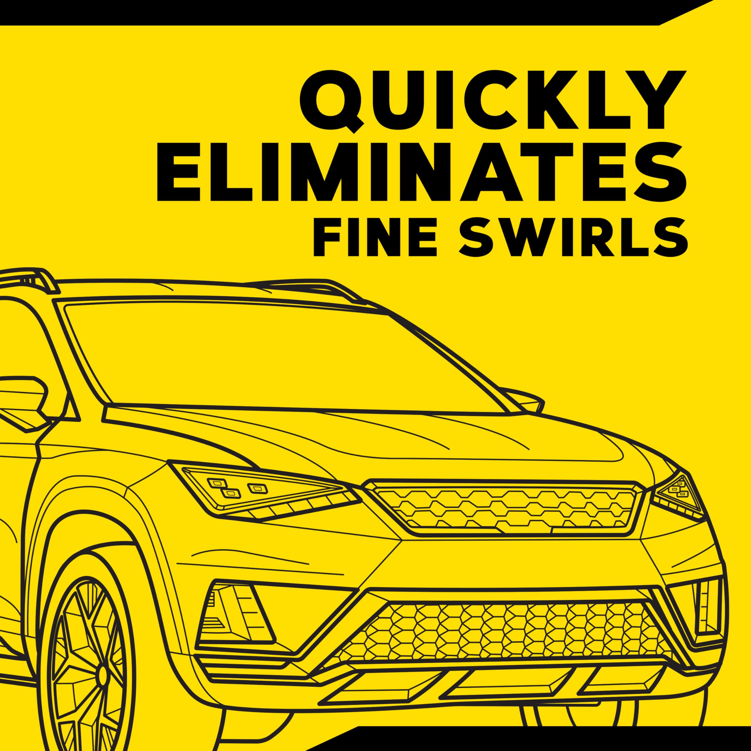 Meguiar's used with DA polisher demonstrating quick, uniform polishing results