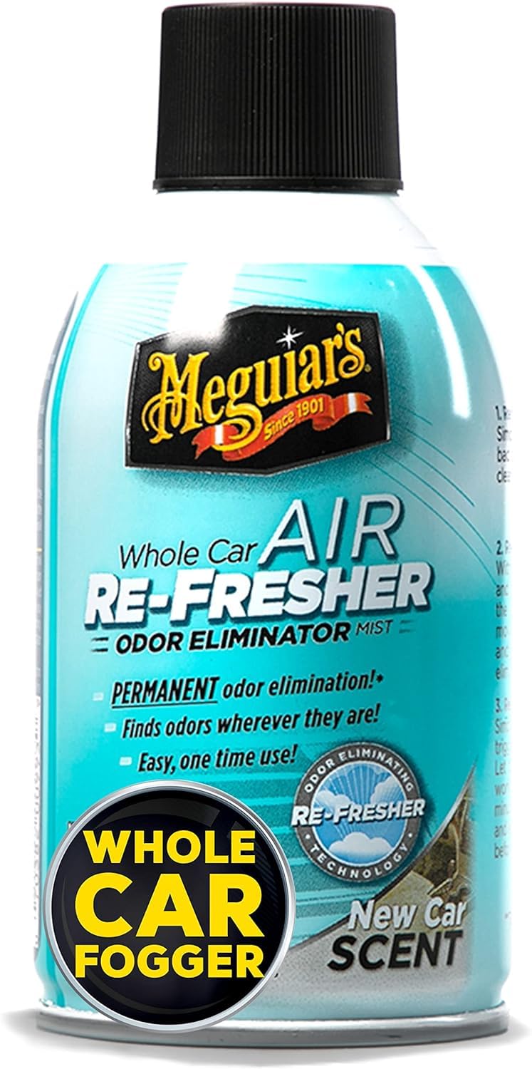 Meguiar's mist dispersing inside car vents for deep odor neutralizing