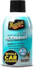 Meguiar's mist dispersing inside car vents for deep odor neutralizing