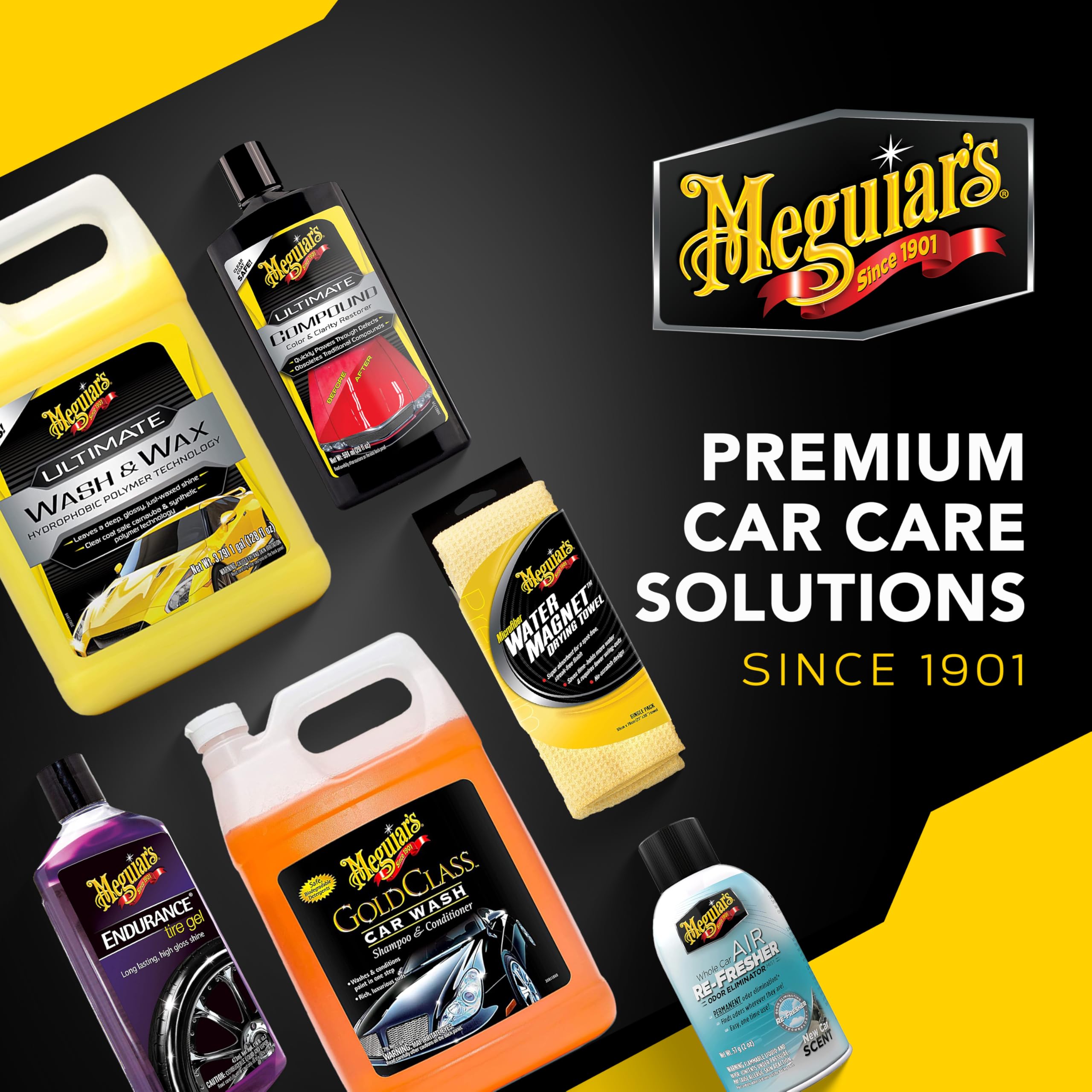 Meguiar's label close-up showing product name and protective formula details
