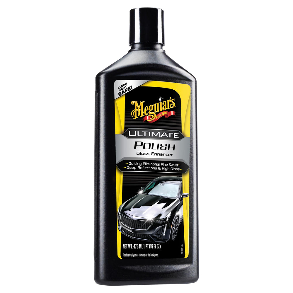 Meguiar's pouring polish to show smooth consistency and easy spreadability