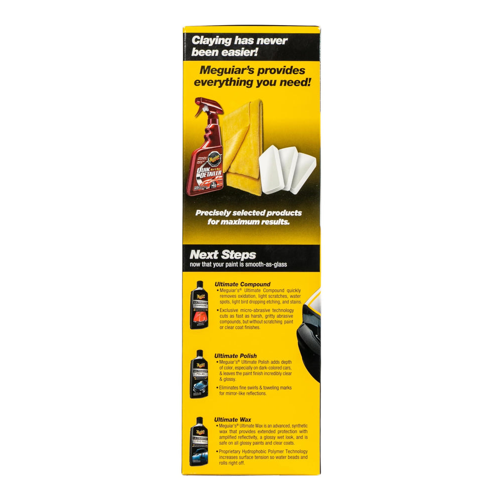 Meguiar's Quik Detailer bottle label and nozzle for slick lubrication during claying
